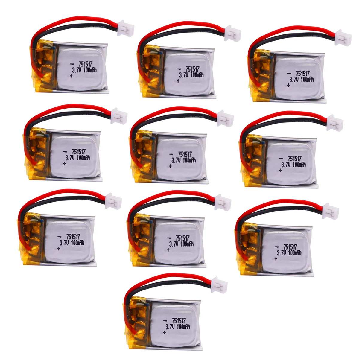 Drone Fq777 Rc Quadcopter - 1-10 個 3.7V 100mAh 751517 FQ777-124