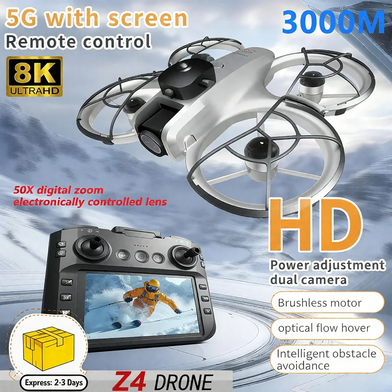 Drone Pro Rc Ufo - 新型MINI Z4ドローン 4KプロフェッショナルWIFI 5Gドローン 長時間飛行 障害物回避