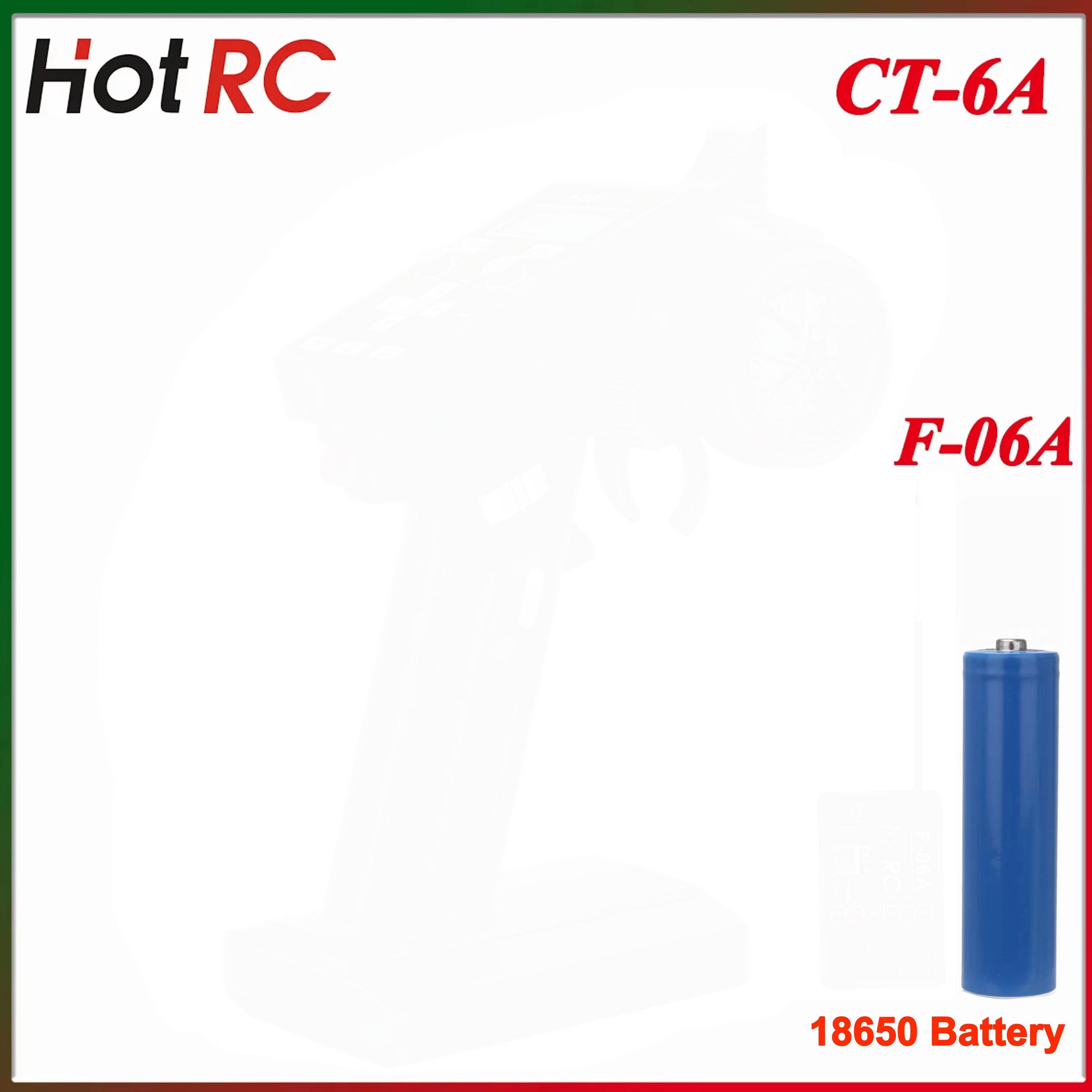 Drone And Car - HotRC CT-6A 2.4G 6CH 6チャンネル片手操作無線送信機 F-06A