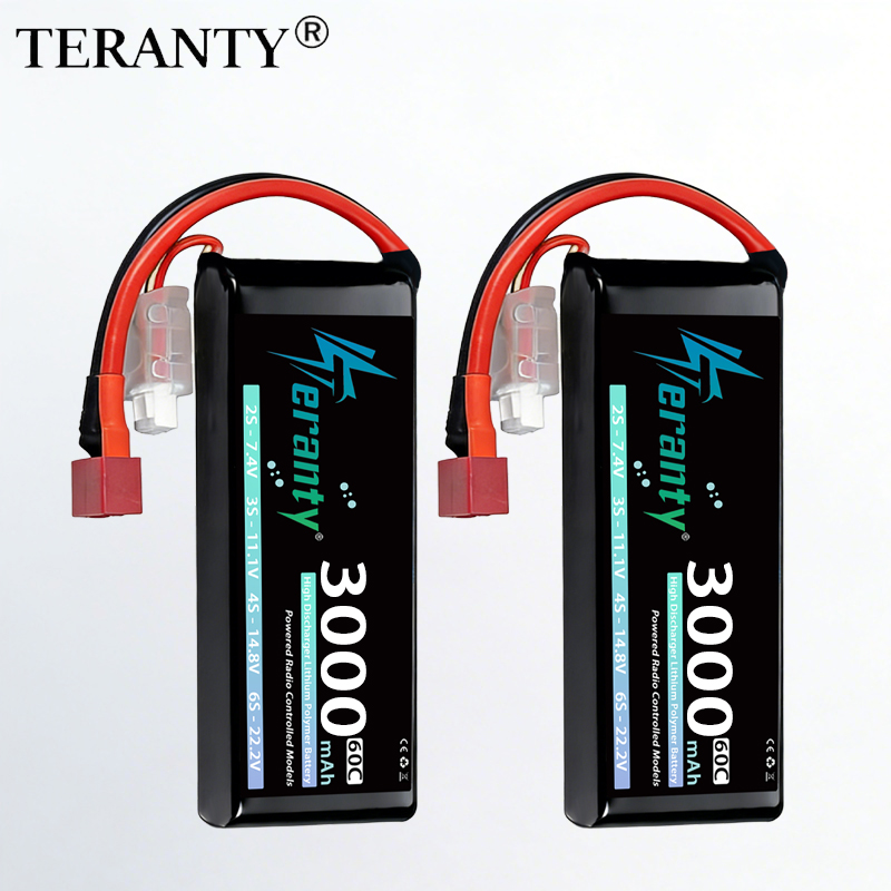 Drone Lipo Battery - TERANTY 2S 3000mAhリポバッテリー 7.4V 60C 7.6V