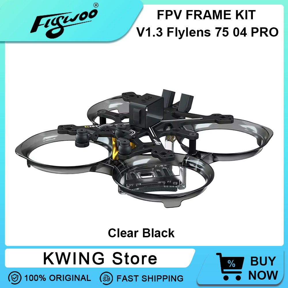 Quadcopter Frame - Flywoo Flylens 75フレームキット 1.6インチFPVレーシングクアッドコプターフレーム サポートO4 PRO