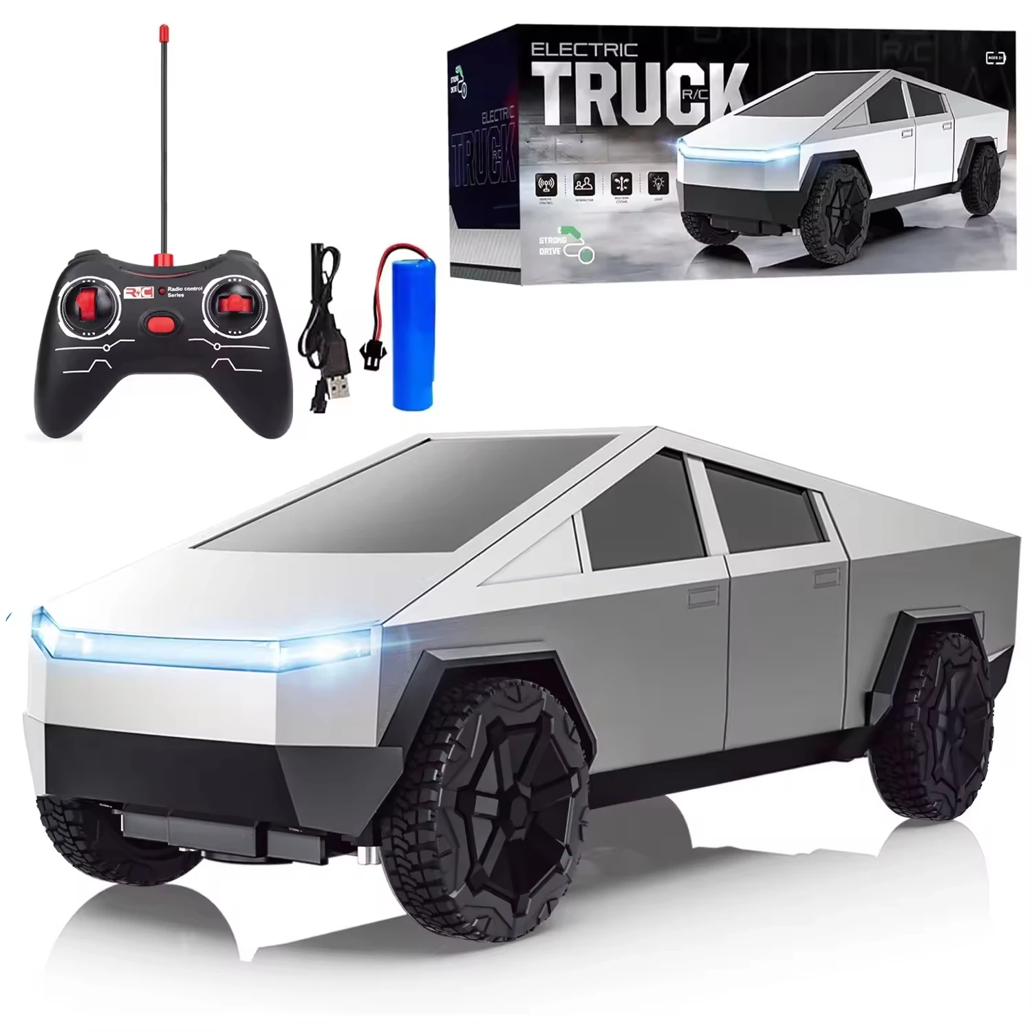 Drone Or Rc Car - 1:24 RC サイバートラック ピックアップ 4WD オフロード