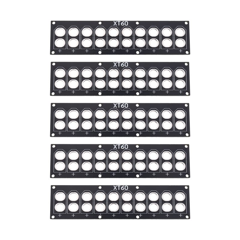 Lipo Parallel Charging Board - B44C XT60用 5個入り 10ポートPCB溶接ボード パラレル充電プレート 分配ボード