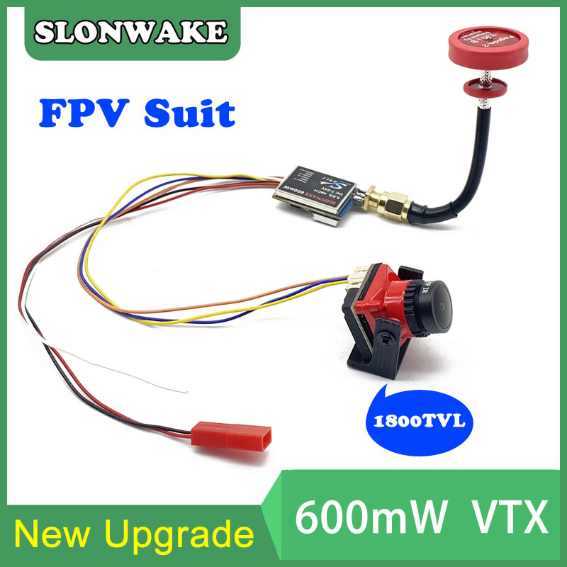 Drone Rc With Camera - すぐに使える5.8G 48CH 600mWビデオ送信機とCmos 1800TVLミニFPVカメラ2.1mmレンズ調整可能 RC FPVレーシングドローン用