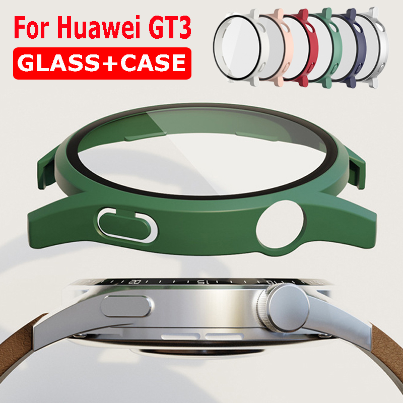 Drone Gt3 Rc - 2-IN-1 強化ガラススクリーンプロテクターケース Huawei 社 Watch GT3