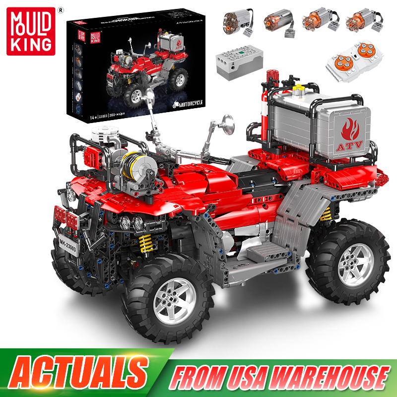 Drone Or Rc Car - モールドキング 23003 テクニカルカーおもちゃ RC ATV 消防車