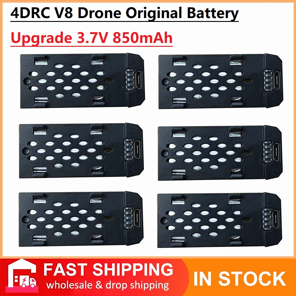 Drone Lipo Battery - 4DRC V8 ドローンオリジナルバッテリー 3.7V 850MAh 4D-V8