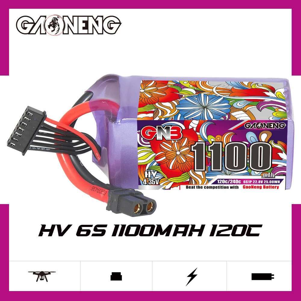 2 個 GNB 6S Lipo バッテリー 22.8V 11 - Drone Lipo Battery のレビューと価格