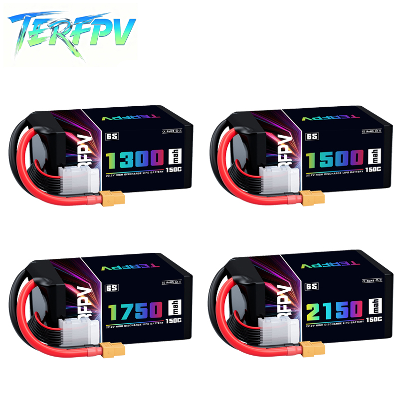 TERFPV リポバッテリー 6S 22.2V 1300/1 - Drone Lipo Battery のレビューと価格