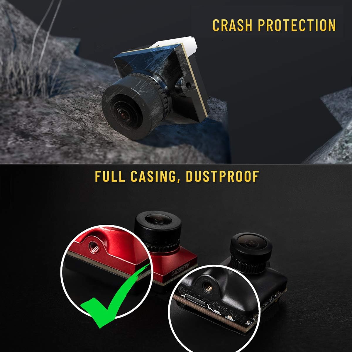 CADDX マイクロ FPV カメラ Ratel 2 4.5 - Drone Rc With Camera のレビューと価格