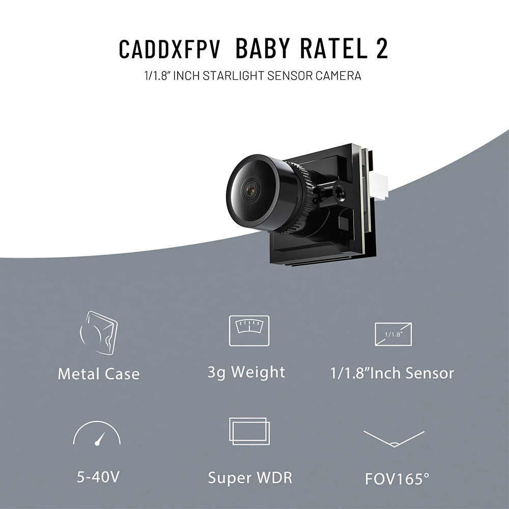 CADDX マイクロ FPV カメラ Ratel 2 4.5 - Drone Rc With Camera のレビューと価格
