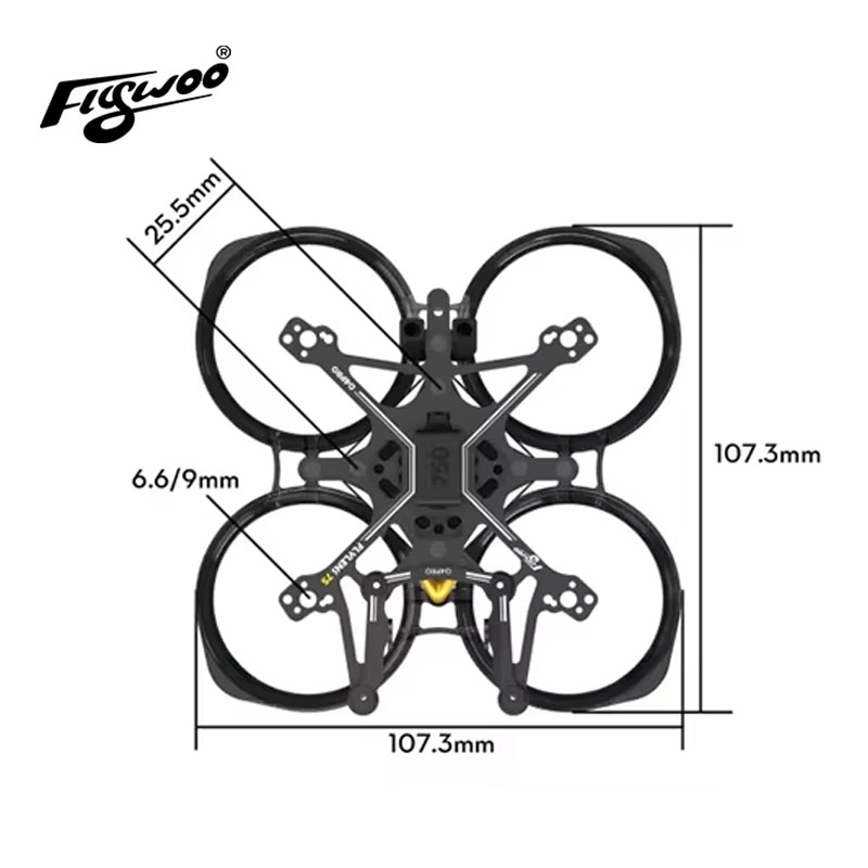 Flywoo Flylens 75フレームキット 1.6イン - Quadcopter Frame のレビューと価格