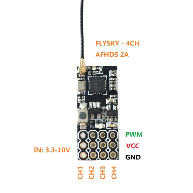 Flysky FS2A ミニレシーバー 4CH AFHDS  - Drone Lipo Battery のレビューと価格