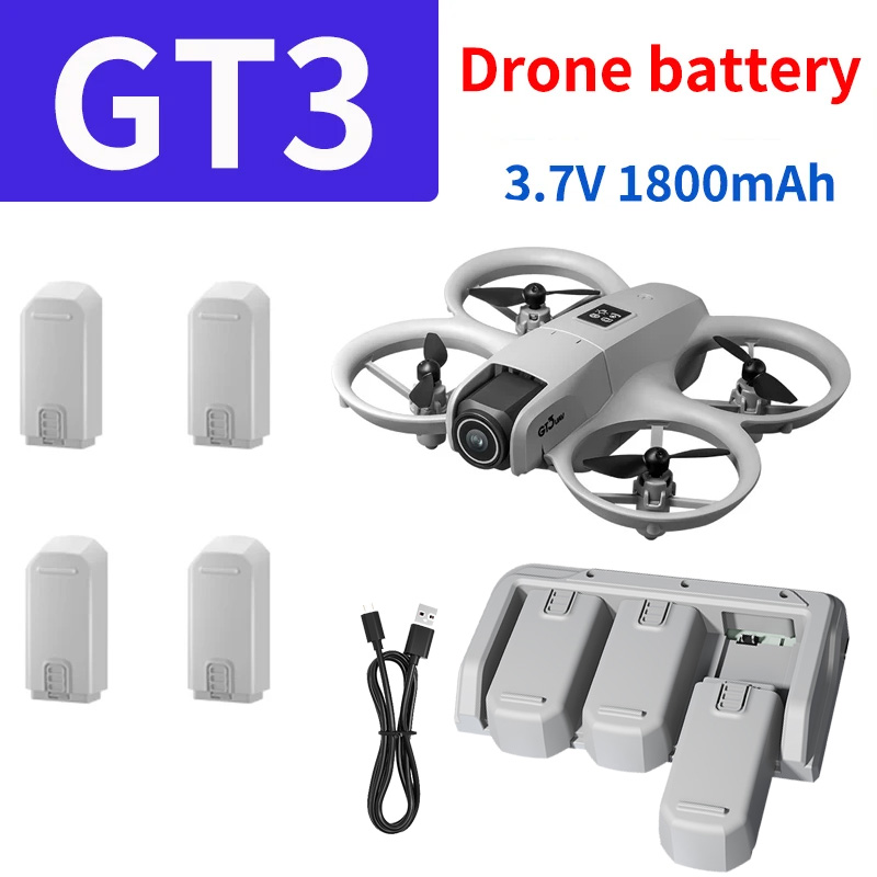 GT3 ミニドローンバッテリー充電器オリジナル 3.7V 1 - Drone Gt3 Rc のレビューと価格