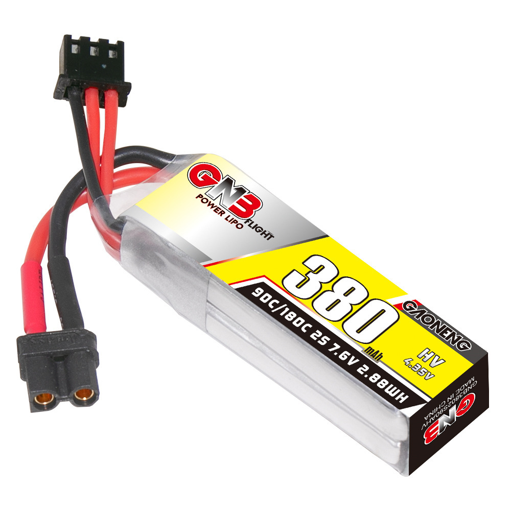 GNB 2S 7.6V 380mAh 90C/180C リポ - Drone Rc Parts のレビューと価格