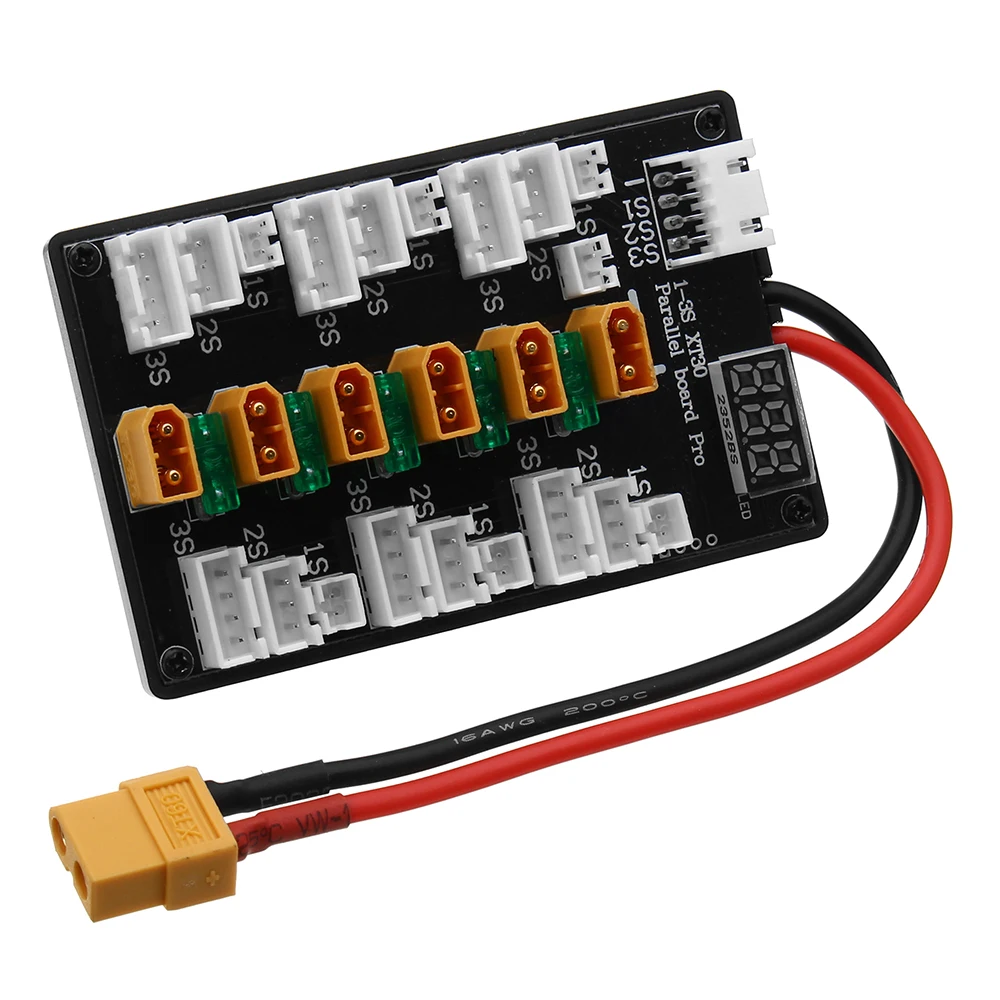 XT30プラグ1s-3sリポバッテリーアップグレード版パラレ - Lipo Parallel Charging Board のレビューと価格