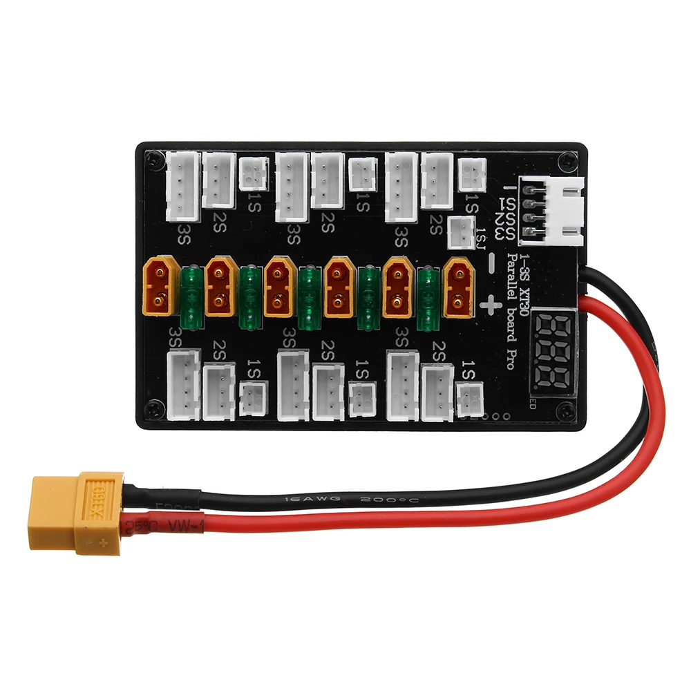 XT30プラグ1s-3sリポバッテリーアップグレード版パラレ - Lipo Parallel Charging Board のレビューと価格