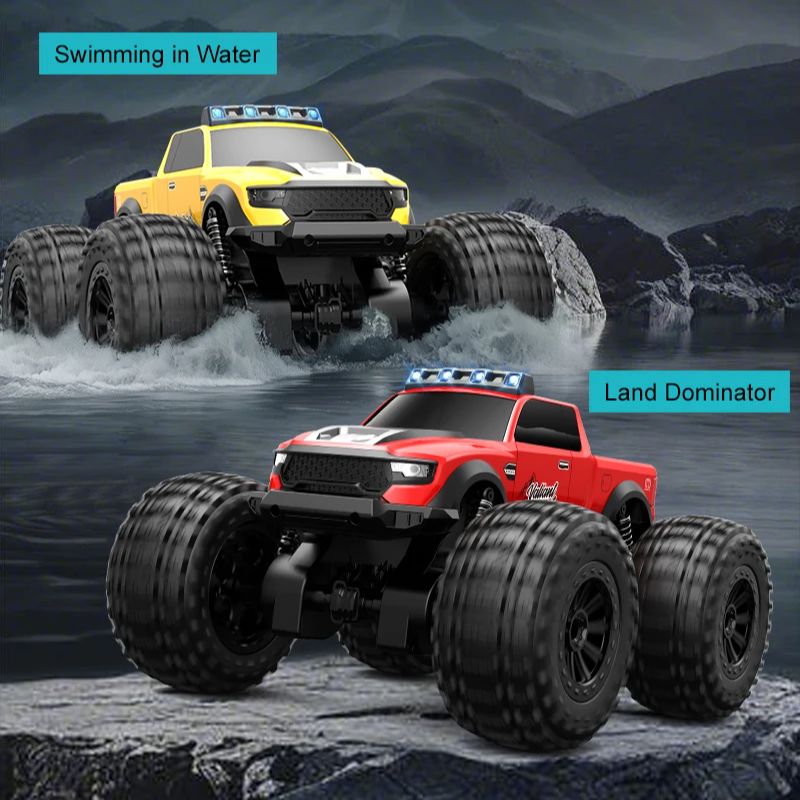 2.4G 陸水両用 RCカー 防水 4WD フルプロポーショ - Drone Or Rc Car のレビューと価格