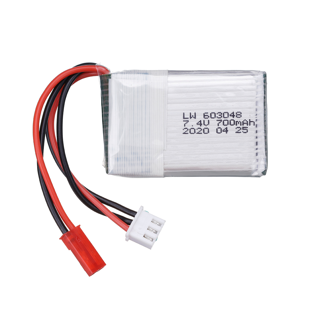 7.4V 700mAh 25c リポバッテリー MJXRC  - Drone Lipo Battery のレビューと価格