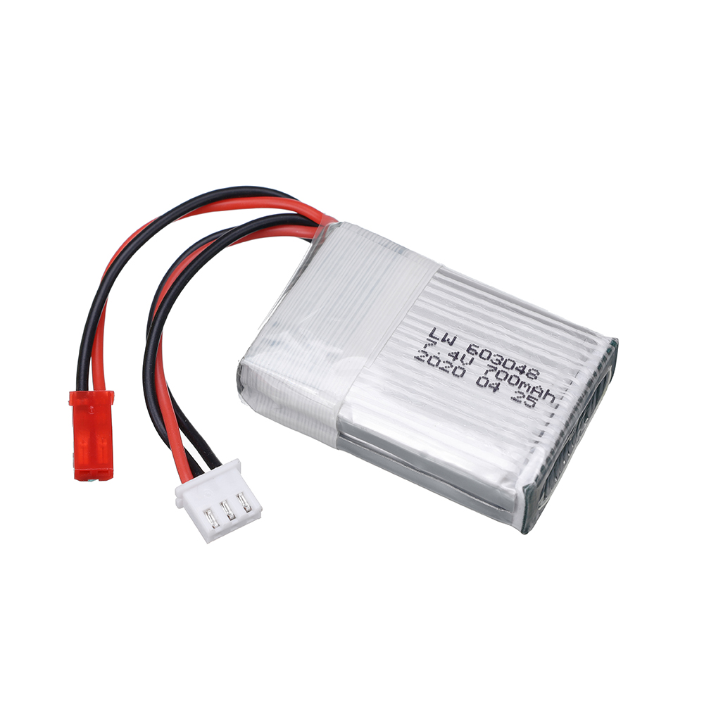 7.4V 700mAh 25c リポバッテリー MJXRC  - Drone Lipo Battery のレビューと価格