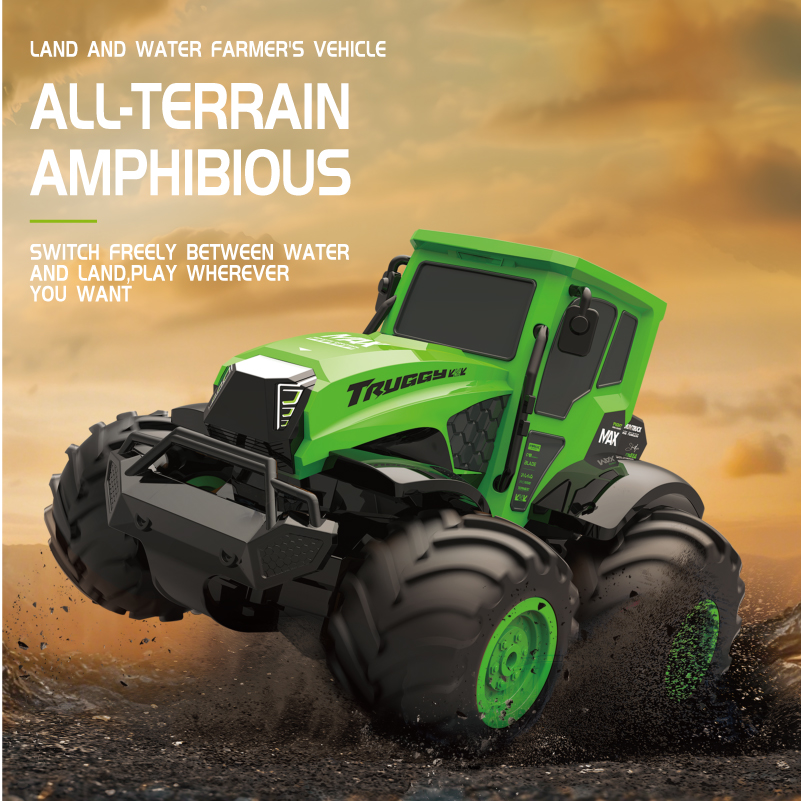 1:14スケール水陸両用RCカー フルプロポーショナル4WD - Drone Or Rc Car のレビューと価格