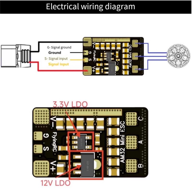 Best-AM32 ESC 40A 32ビット電子スピードコ - Drone And Car のレビューと価格