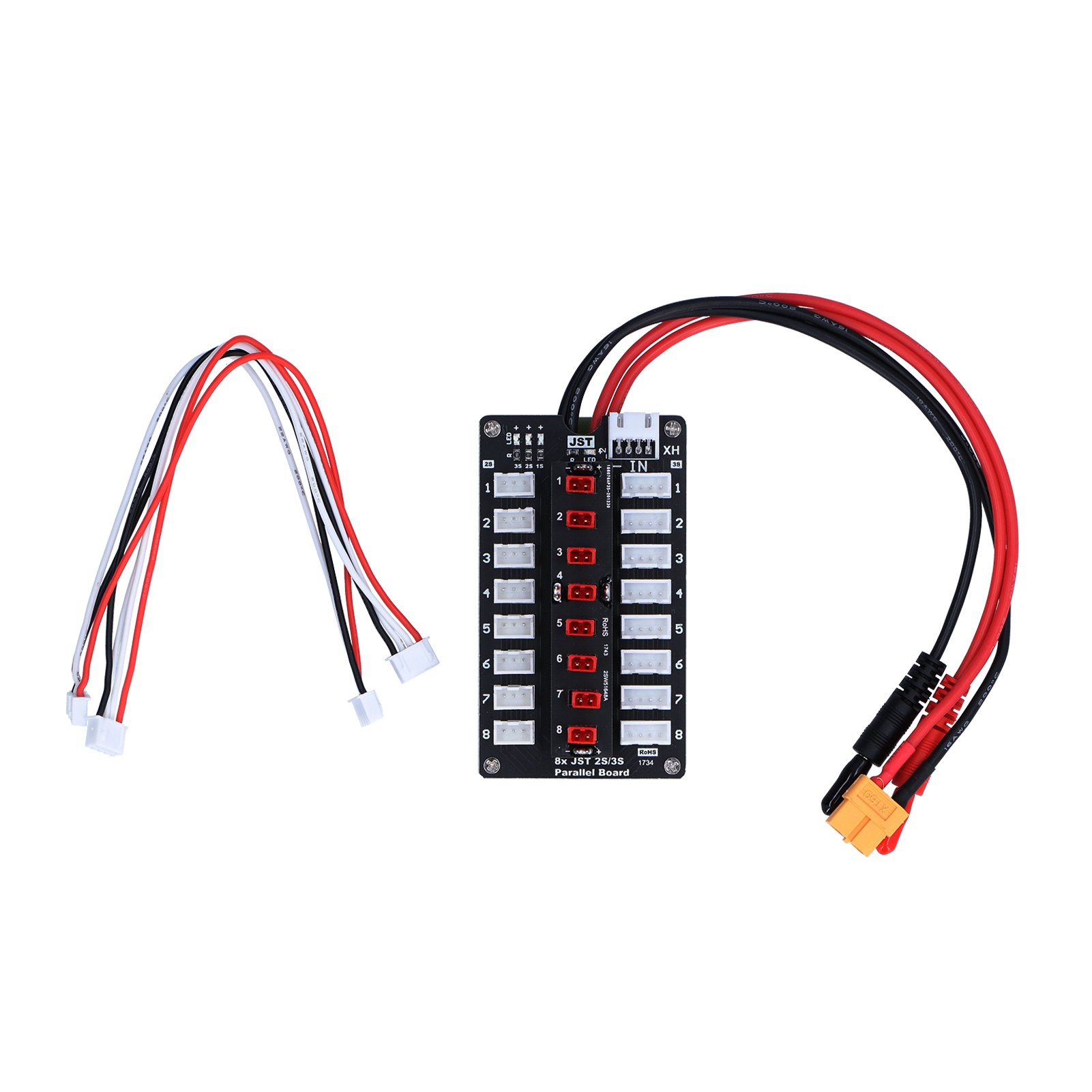LiPo 充電ボード JST プラグ XH 2S/3S リチ - Lipo Parallel Charging Board のレビューと価格