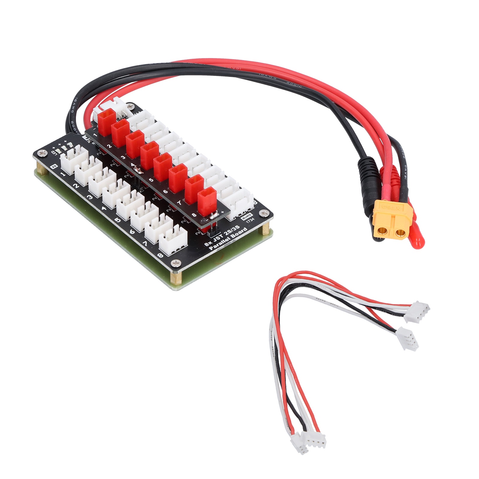 LiPo 充電ボード JST プラグ XH 2S/3S リチ - Lipo Parallel Charging Board のレビューと価格