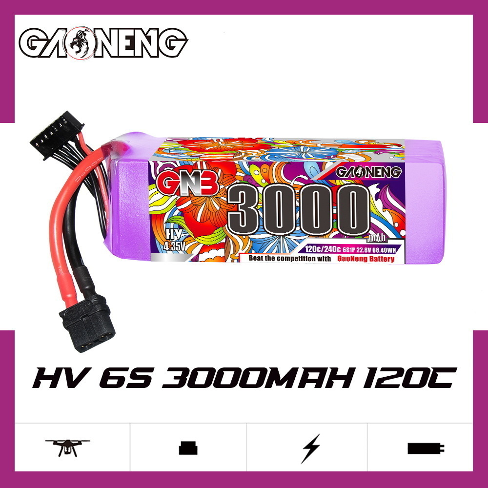 GNB リポバッテリー 6S 22.8V 3000mAh 5 - Drone Lipo Battery のレビューと価格