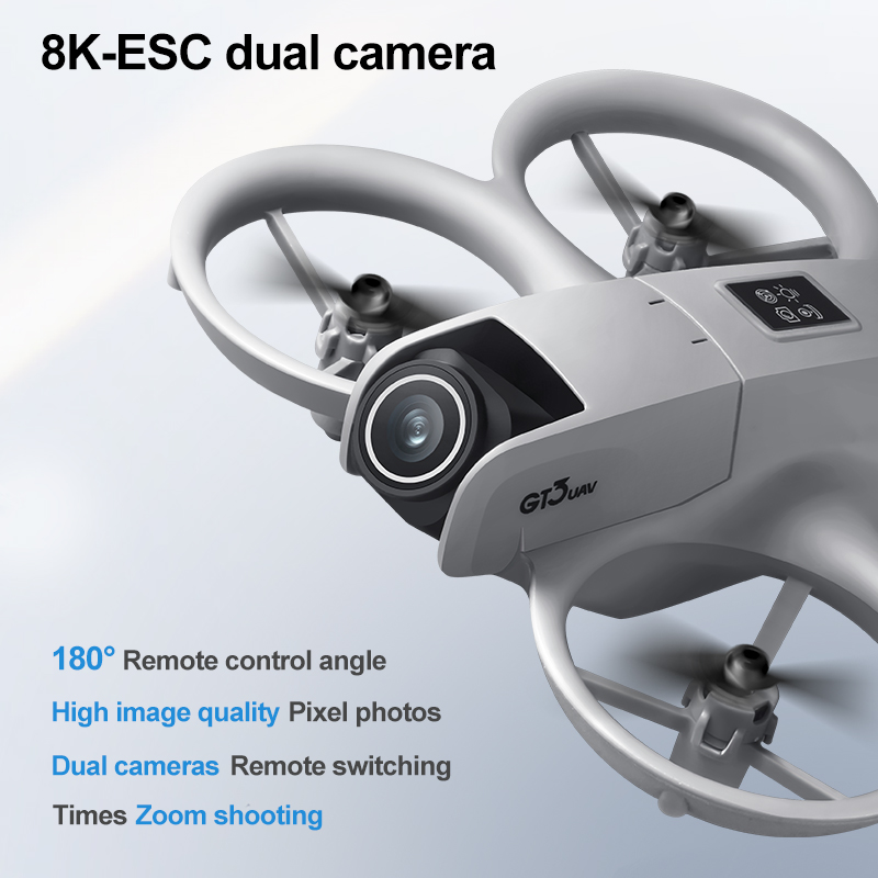 新型 GT3 スクリーン搭載ミニドローン 8K HD カメラ - Drone Rc With Camera のレビューと価格