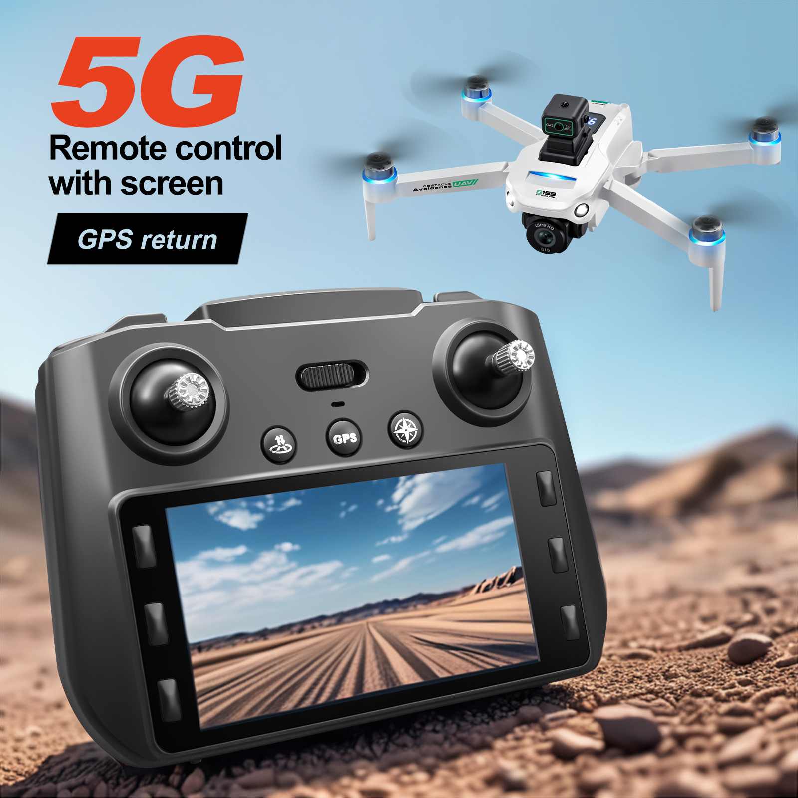 デュアルカメラ,サーボジンバル,クワッドコプター,rtf,g - Drone Rc Gps S159 のレビューと価格